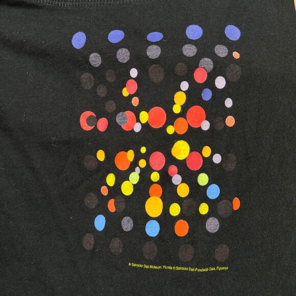 Vintage 90s Y2K Art Museum Long Sleeve Tee Graphic T-Shirt Artsy Salvador Dali - Picture 7 of 9